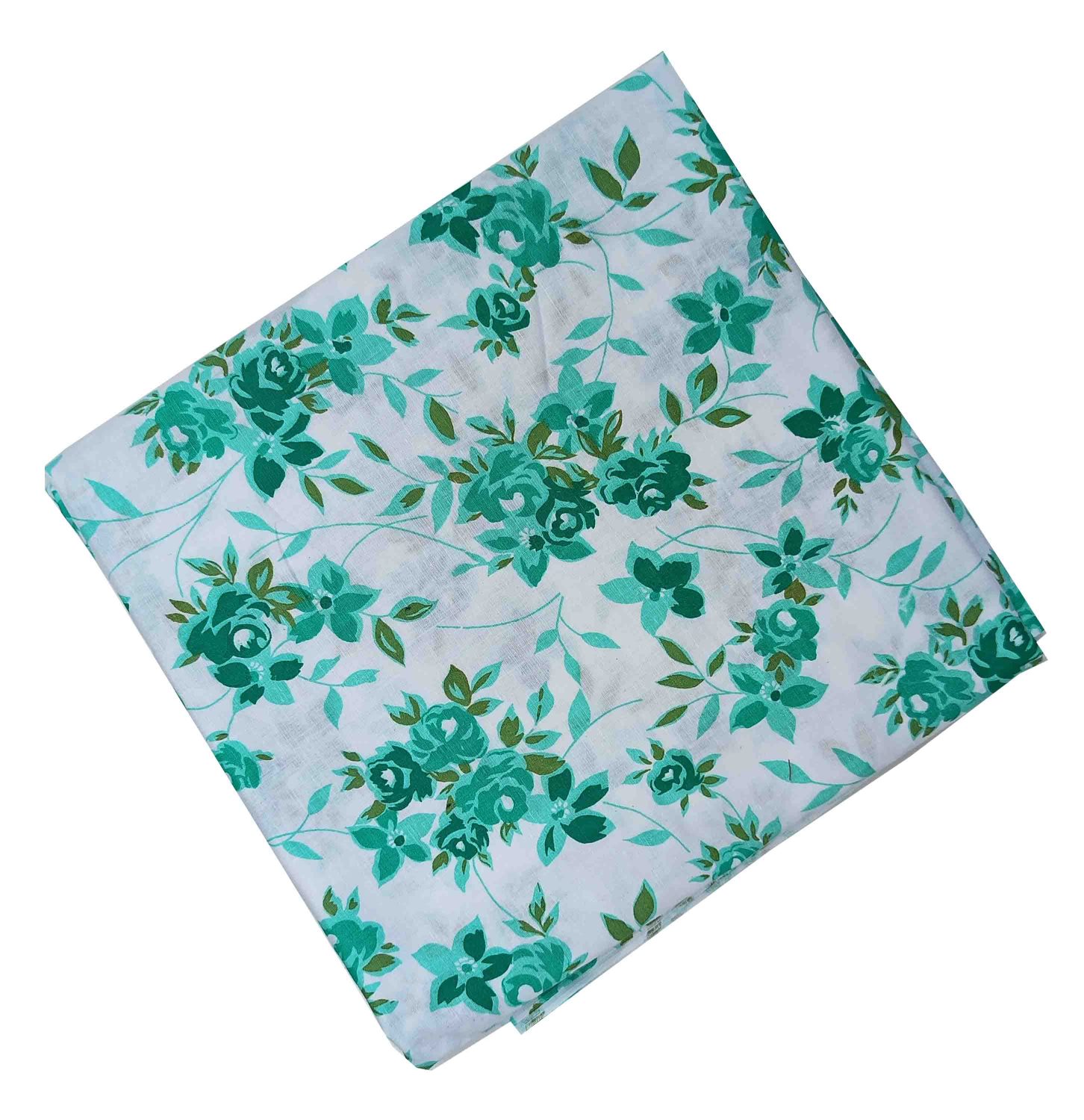 Green Floral Design Pure Cotton Fabric PC533 3 PC533