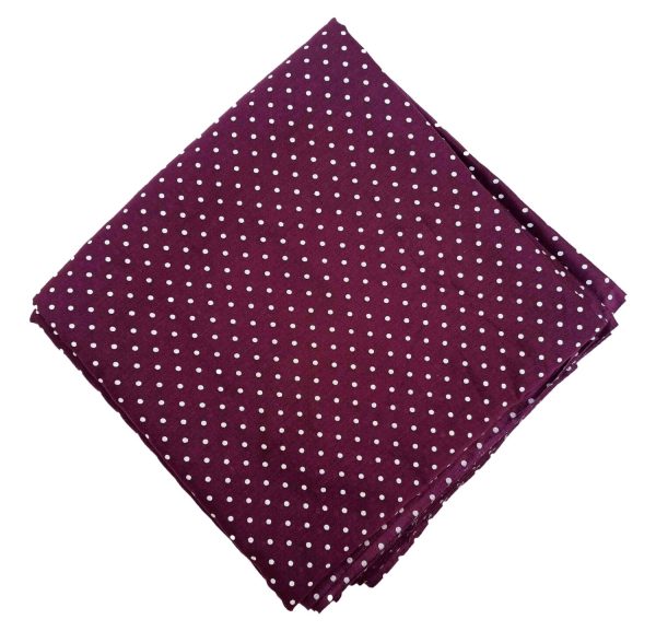 Wine Polka Printed Cotton Fabric Cut Piece PC546 3 Wine Polka Printed Cotton Fabric Cut Piece PC546