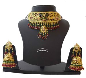 Multicolor Minakari Jadau Guluband Choker Set J4004