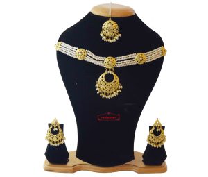 Jadau Locket Necklace Set J4014