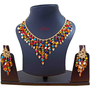 Multicolour Chain Earrings Set J0594