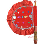 Red Punjabi Decorative Pakhi T0280