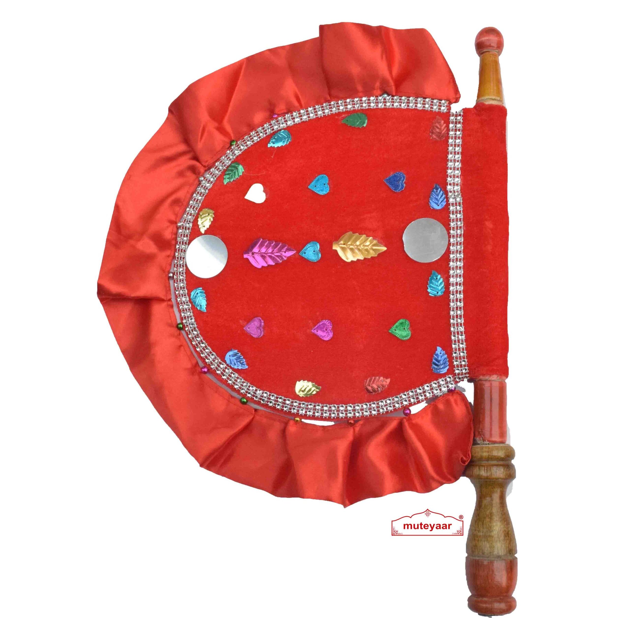 Red Punjabi Decorative Pakhi T0280 3 T0280