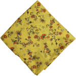 Yellow Printed Cotton Fabric PC559
