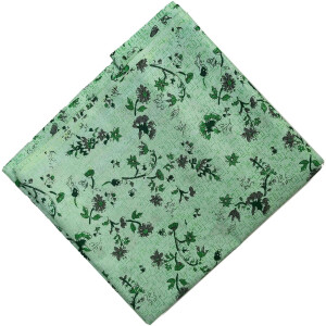 Light Green Print Cotton Fabric PC562