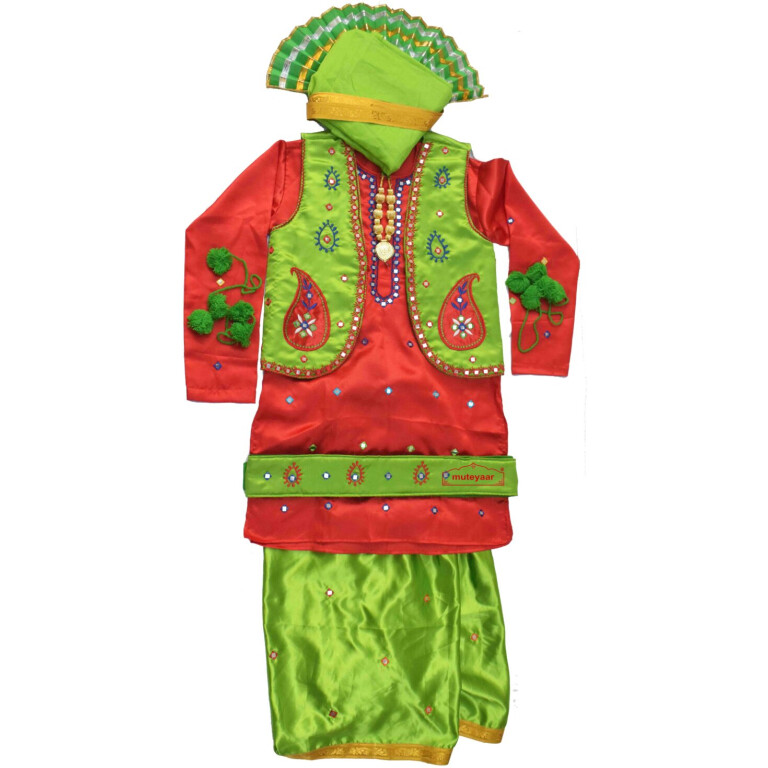 Bhangra costume with customized embroidery
