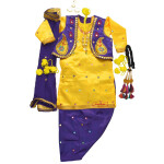 Girl Bhangra Costume with customized embroidery