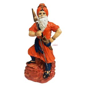 Nihang Singh Statue (Orange Colour – 8 inch Size) ST002