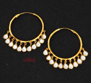 Pair of Kundan Baliyaan J0278