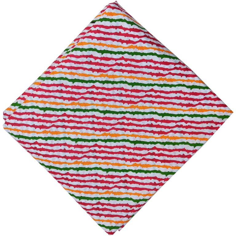 Multicolor Leheriya Cotton Fabric PC568
