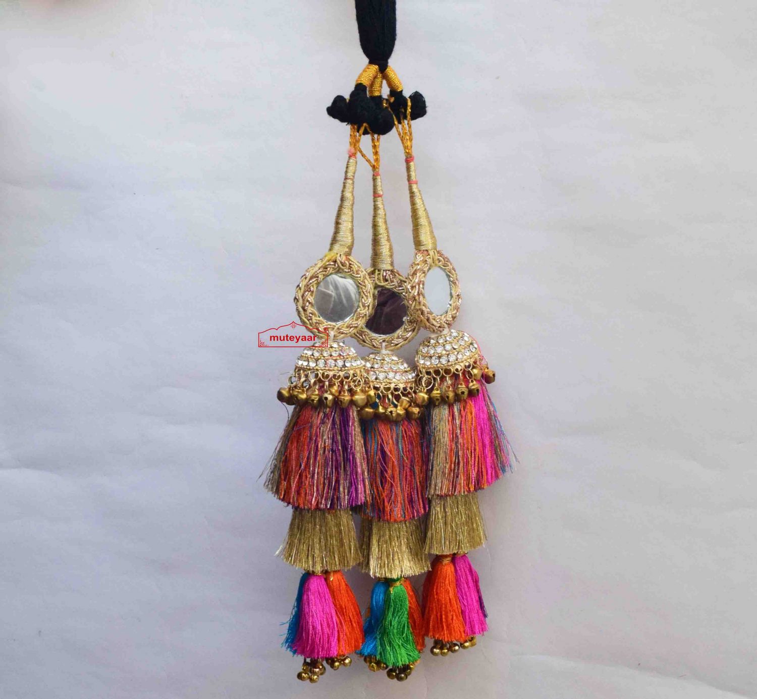 Multi Gold Paranda with Ghungroo Multi Gold Paranda with Ghungroo