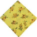 100% Pure Cotton Fabric in Yellow Colour PC591