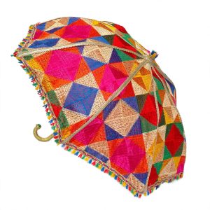 Multicolour Parantha Phulkari Umbrella Chhatri UMB06