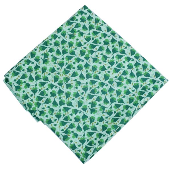 Green White Printed Cotton Fabric PC606 3 PC606
