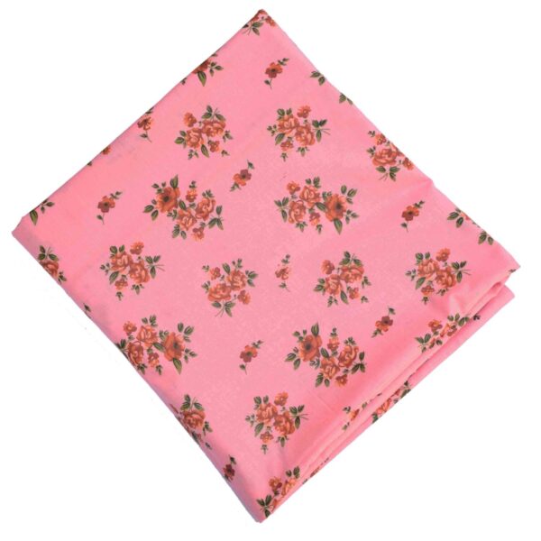 Peach Printed Pure Cotton Fabric PC615 3 Peach Printed Pure Cotton Fabric PC615