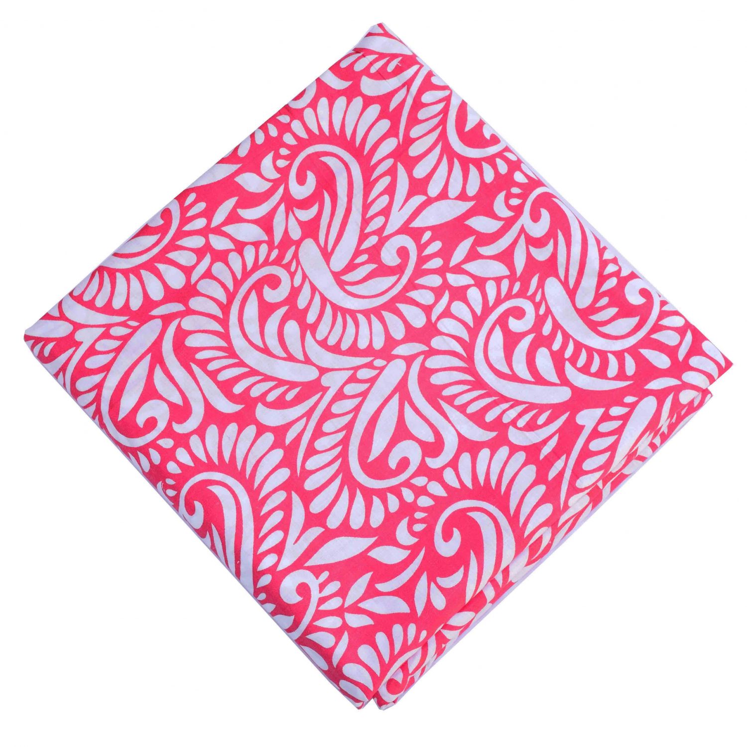 Hot Pink Pure Cotton Printed Fabric PC623 1