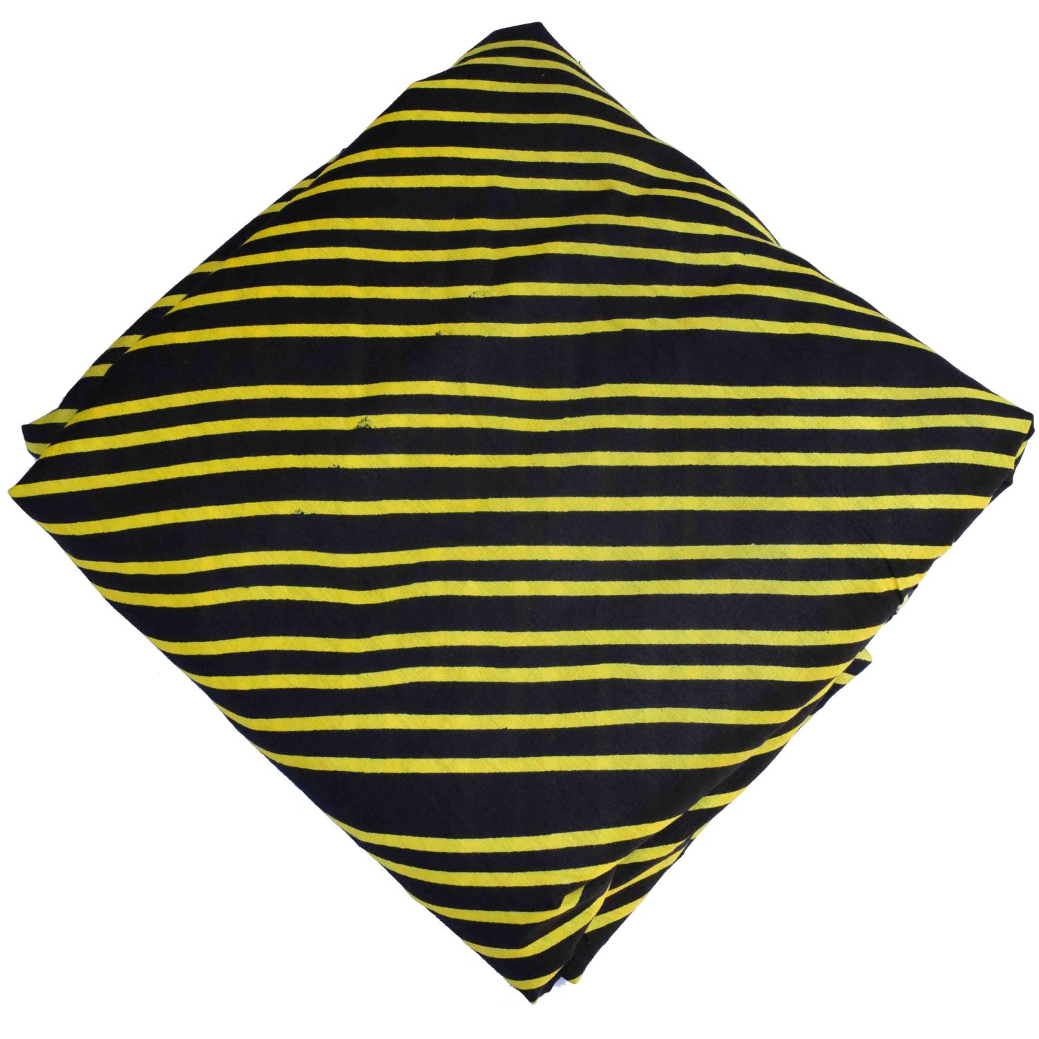 Black Yellow Printed Cotton Fabric PC637 2 PC637