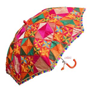 phulkari chhatri decorative umbrella