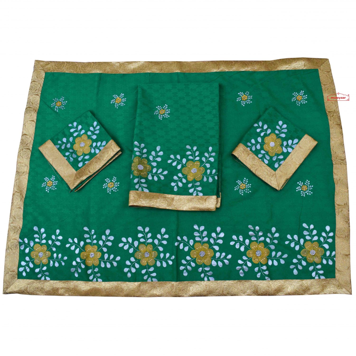 Green Hand Painted Rumala Sahib RL005 Green Hand Painted Rumala Sahib RL005