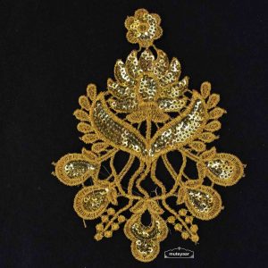Golden Sequins Patch Motif MT0056