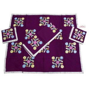 Purple Hand Painted Rumala Set RL011