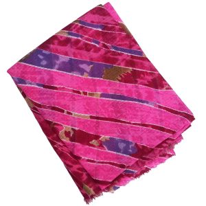 Pink Print Leheria Dupatta DP039