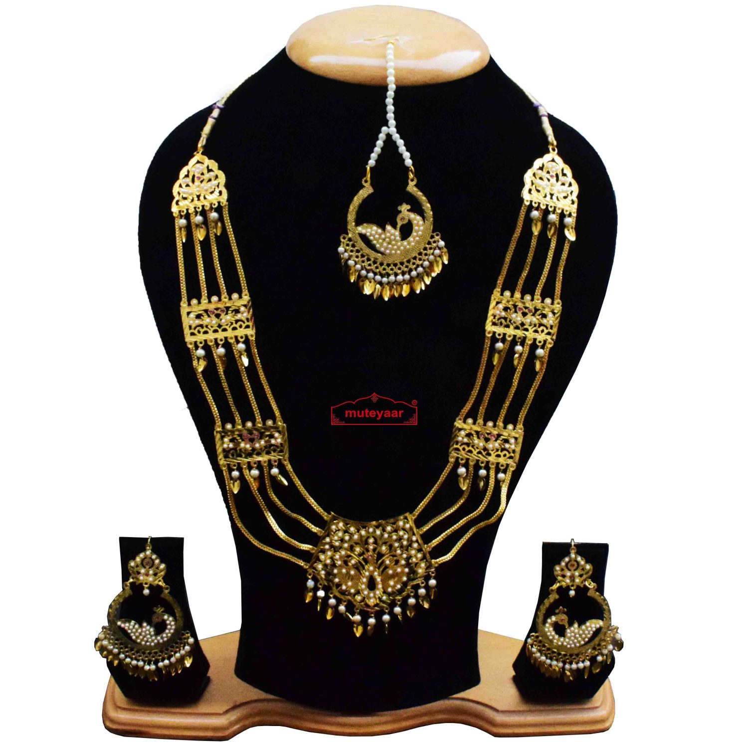 Jadau Maharani Haar Punjabi Jewellery Set