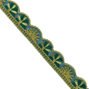 Peacock Colour Lace Broder LC326