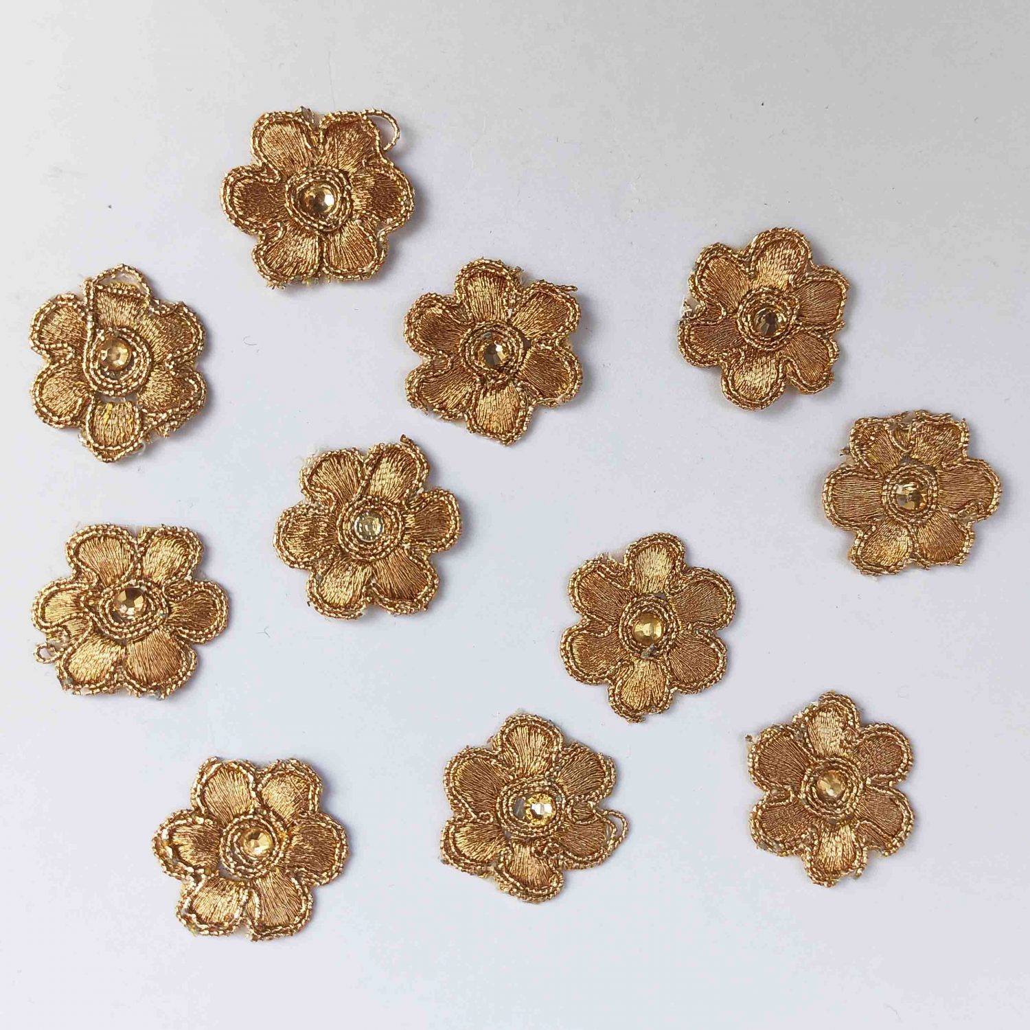 Golden Flower Zari Motif MT0070 Golden Flower Zari Motif MT0070