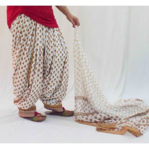 100% Cotton Printed Patiala Salwar Dupatta Set PSD274