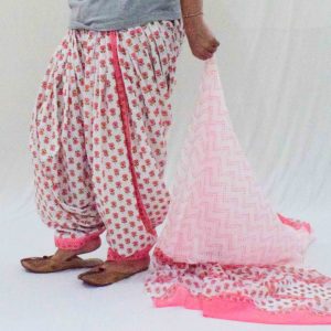 Pure Cotton Printed Patiala Salwar Dupatta Set PSD282