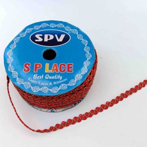 Red Thin Lace Kinari LC339