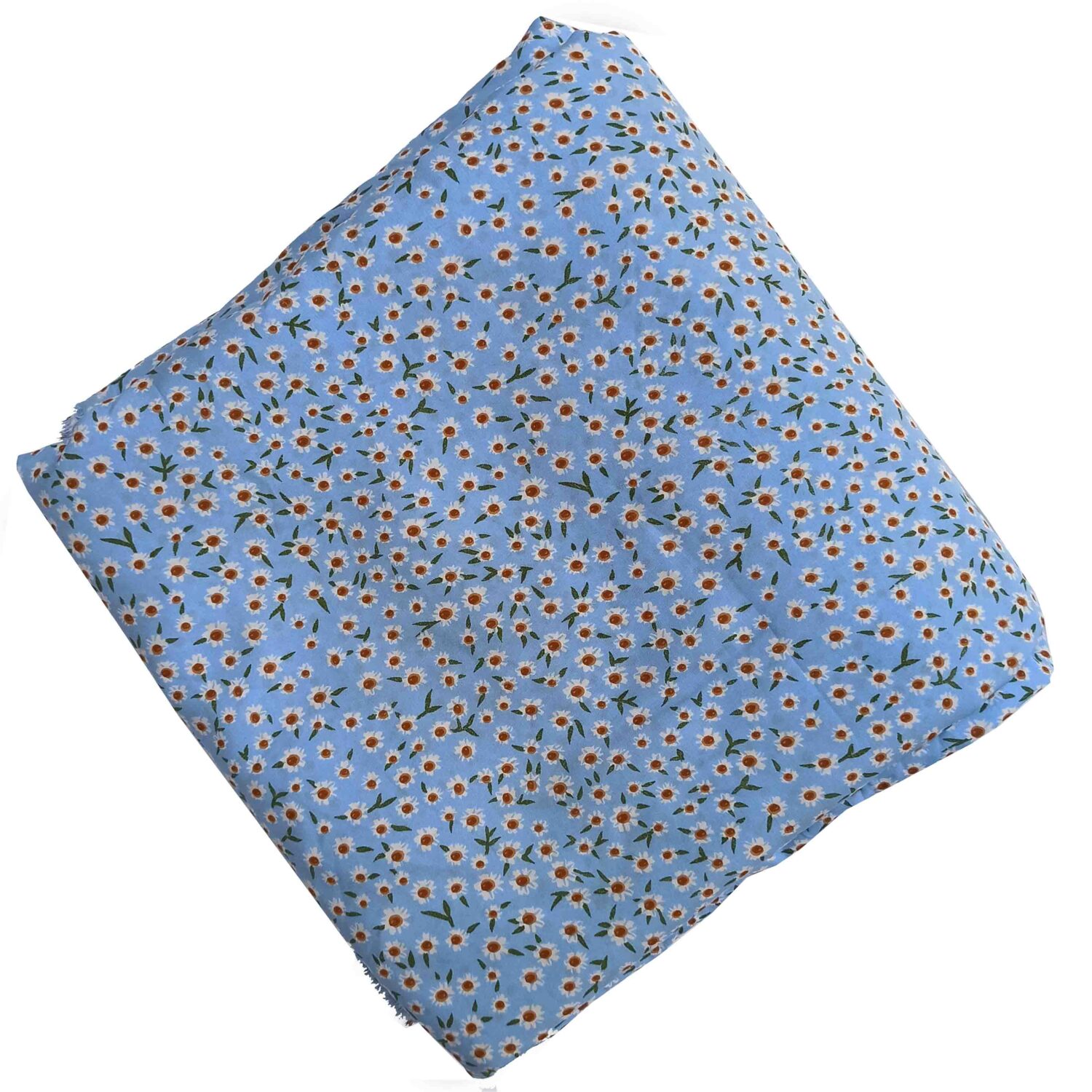Light Blue American Crepe Fabric with Small Flower Print PAC53