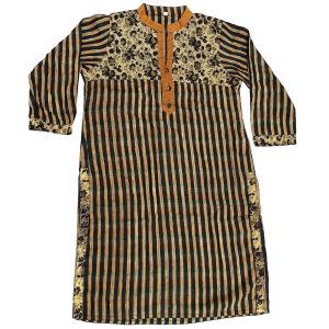 Blended Glazed Cotton Designer Kurti K0414