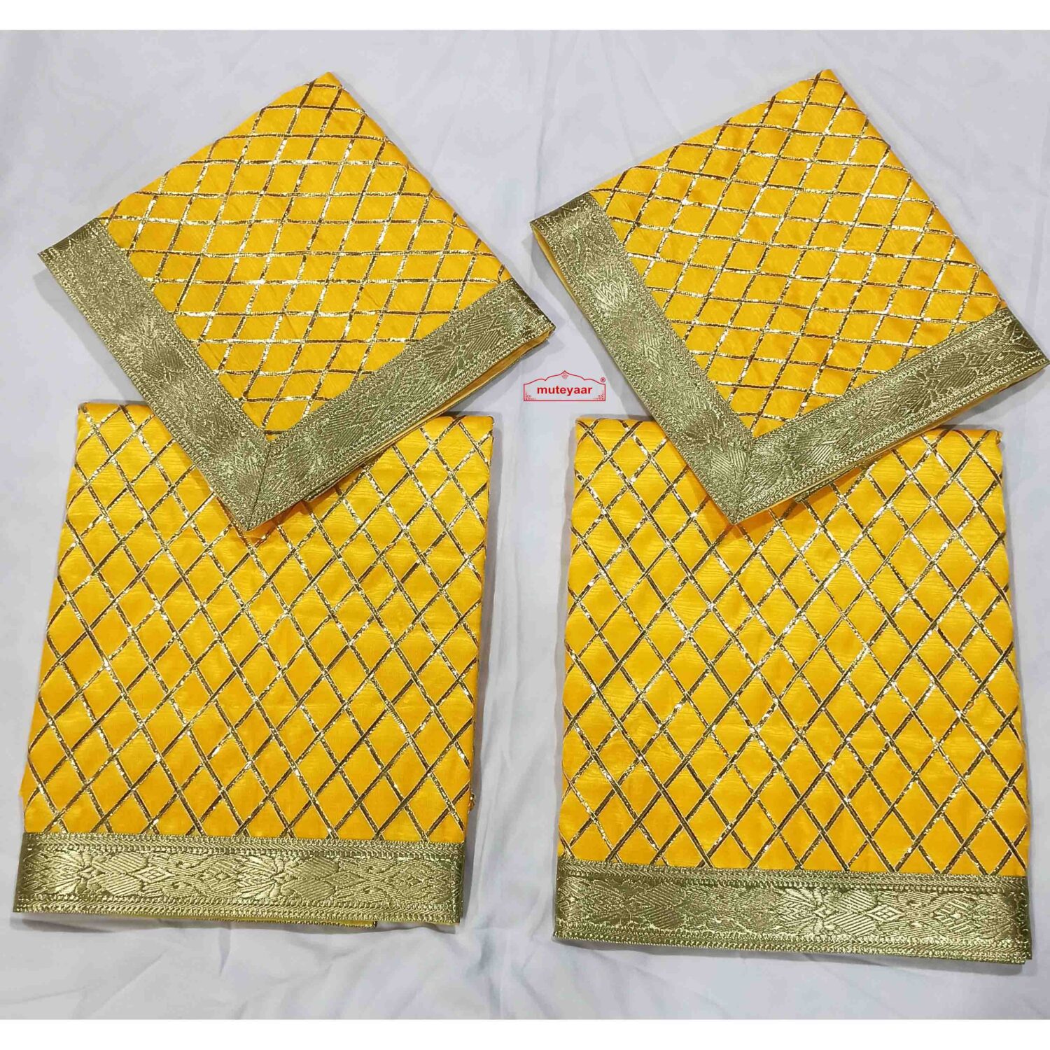 Yellow Gotapatti Work Rumala Sahib RL019 Yellow Gotapatti Work Rumala Sahib RL019
