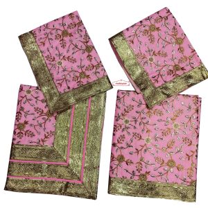 Zari Embroidered Pink Rumala Sahib RL021