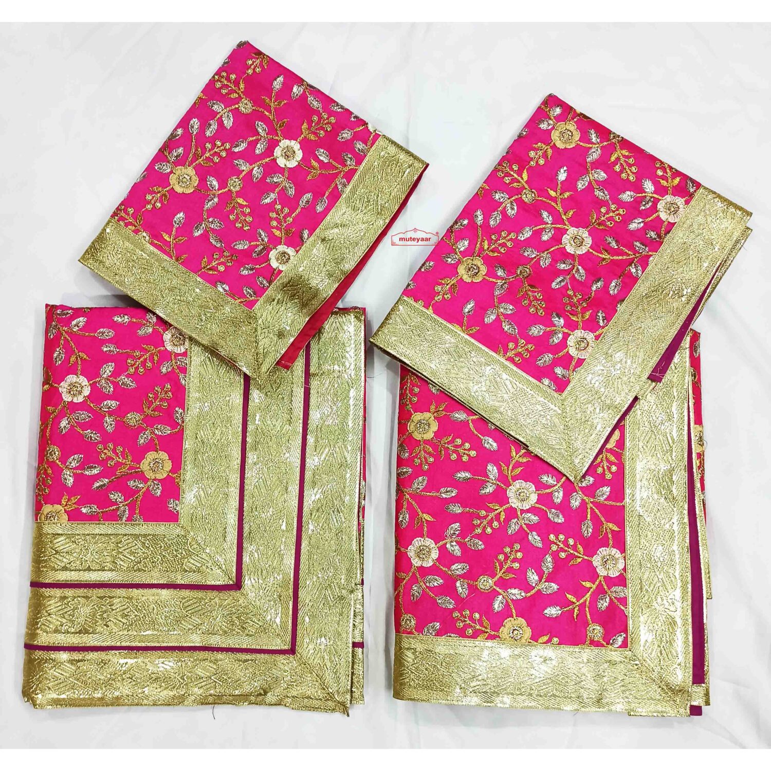 Zari Embroidered Magenta Rumala Sahib RL023