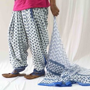 Printed Cotton Patiala Salwar Dupatta Set PSD285