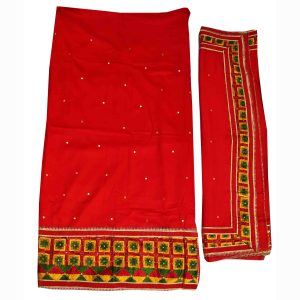 Allover Red Hand Phulkari Suit F0774