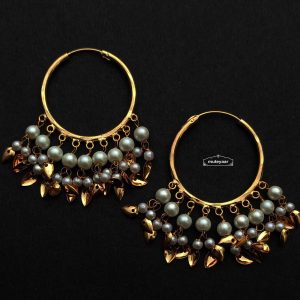 Punjabi Bali with White Moti Patta J0681