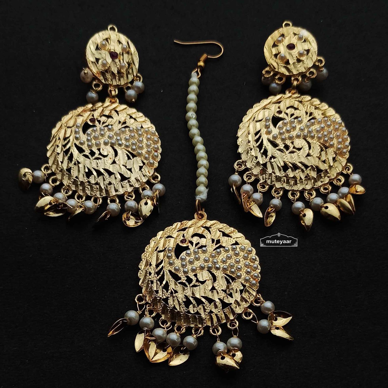 Punjabi Earrings Tikka Set J0682