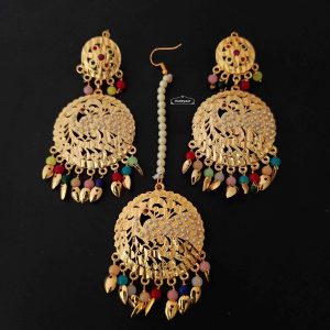 Punjabi Earrings Tikka Set J0682
