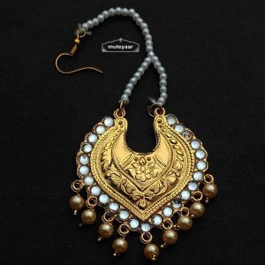 Golden Tikka With Kundan J0693