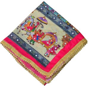 Chinon Dupatta Mirrors Embellished Chunni DP056