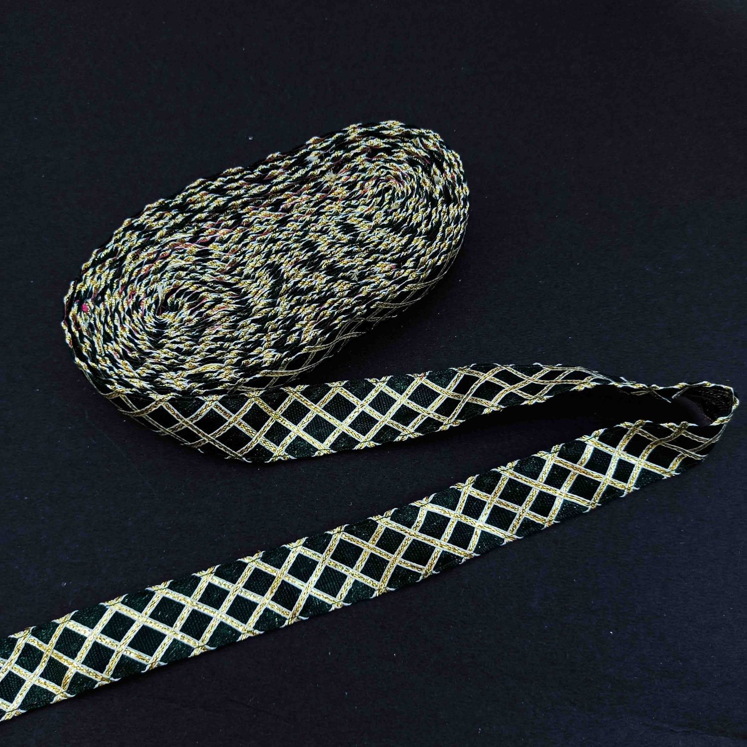 Border Kinari One Inch Wide LC386 – Select your colour 15 LC386 DARKGREEN