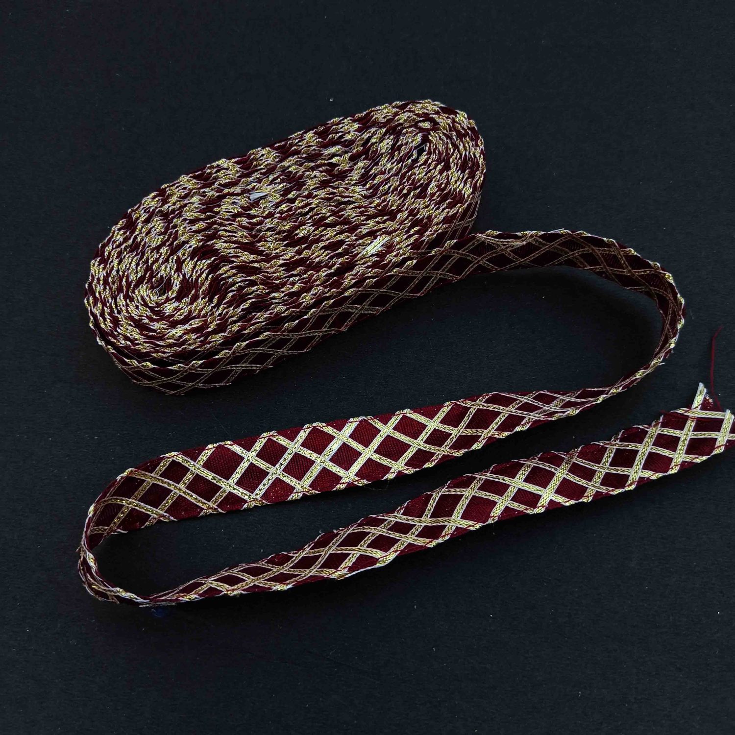 Border Kinari One Inch Wide LC386 – Select your colour 11 LC386 MAROON