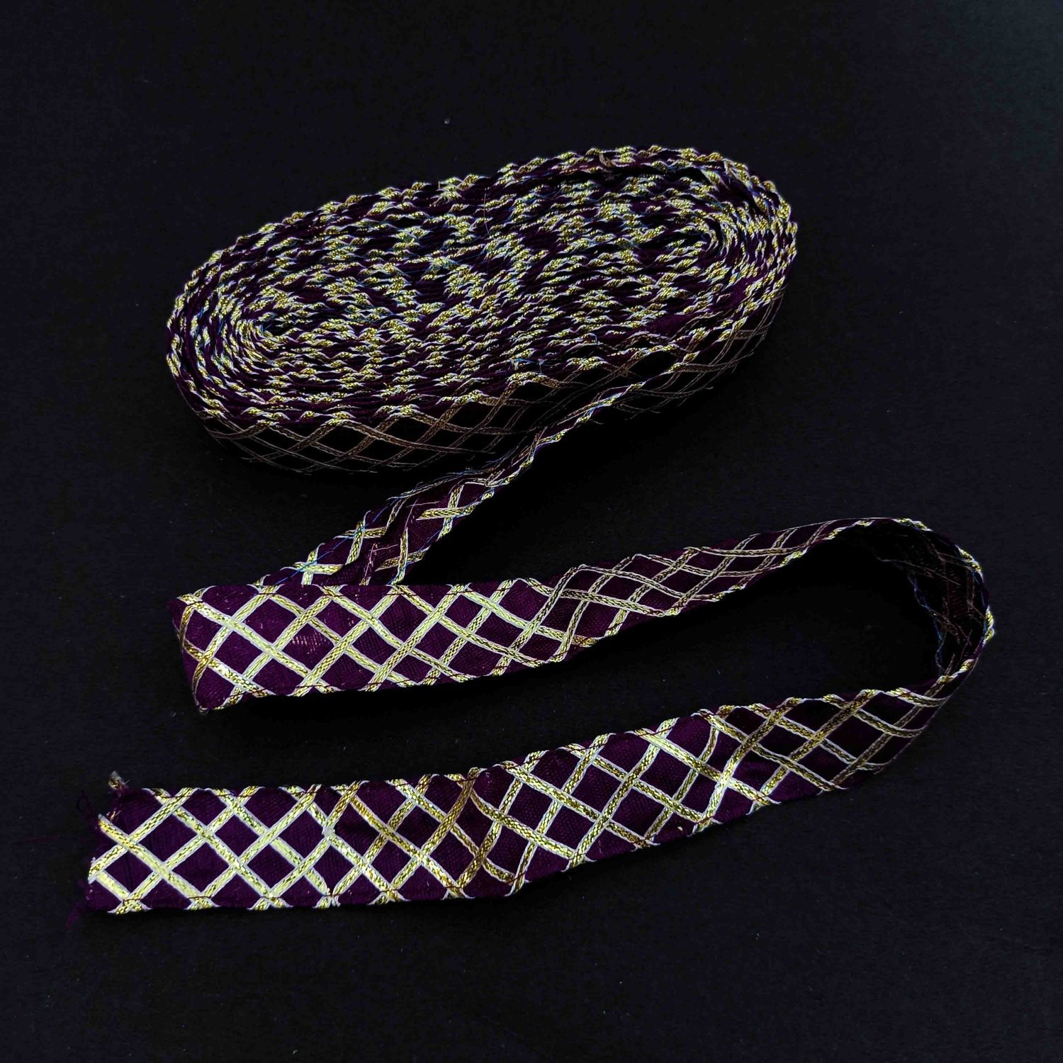 Border Kinari One Inch Wide LC386 – Select your colour 7 LC386 PURPLE