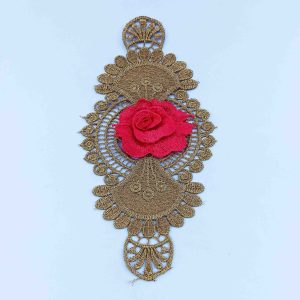 Red Rose Motif Patch for multipurpose use MT089