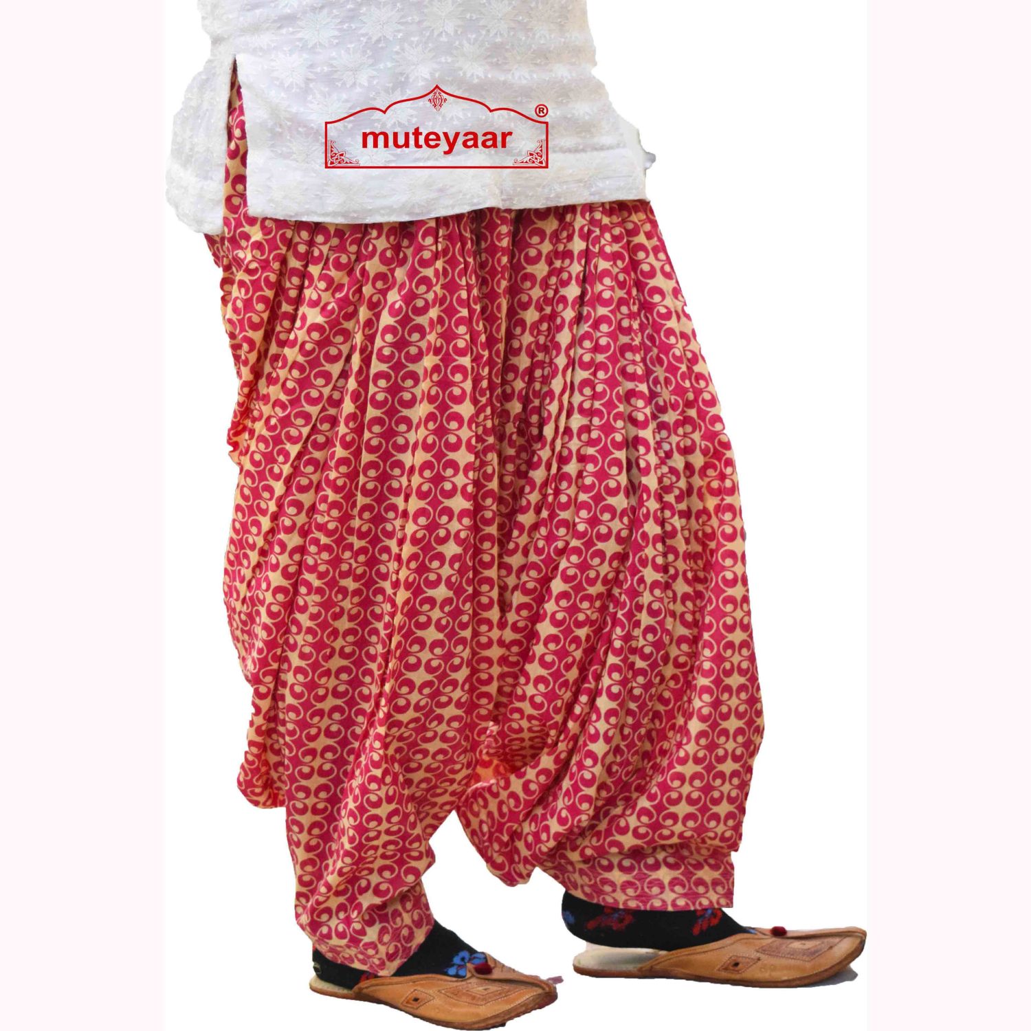 Cotton Printed Patiala Salwar PPS251 3 Cotton Printed Patiala Salwar PPS251