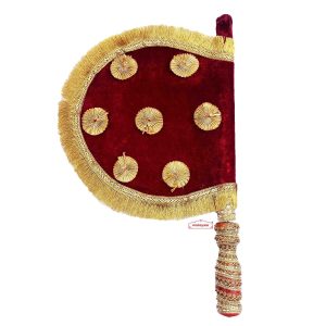Maroon Gota Tikki Work Pakhi T0340
